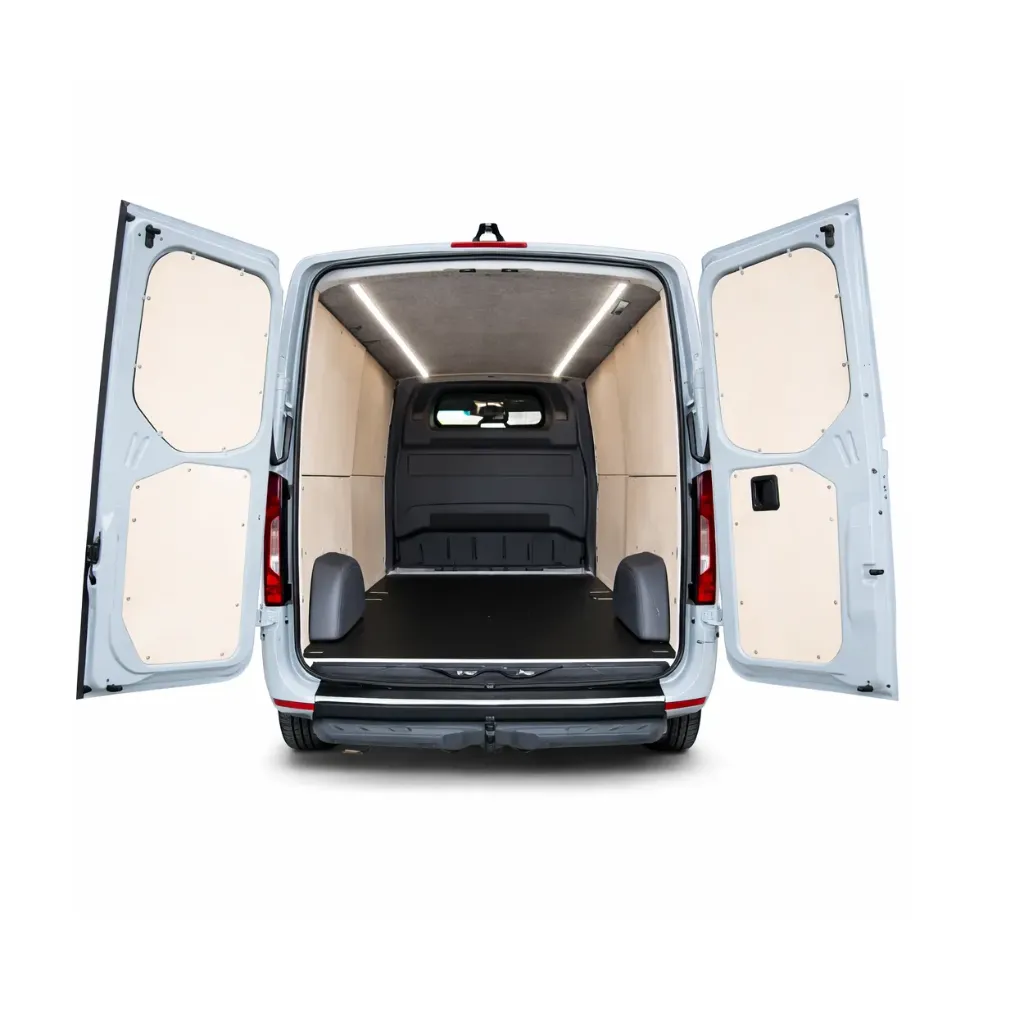 Wandverkleidung Holz Natural 6.5 mm für VW Crafter L3H3 mit Scheibentüre Rechts FWD