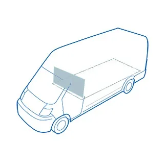 Prallplatte CargoGrip für Scudo, niedrige Höhe, blockiert die Ladeluke